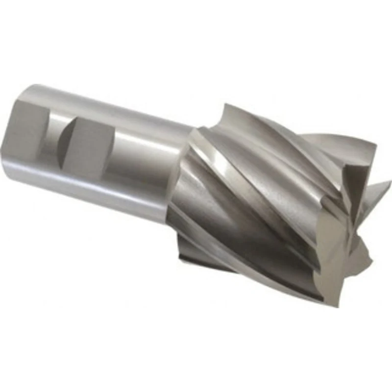 OSG 2, 2 LOC, 1-1/4 Shank Diam, 4-1/2 OAL, 6 Flute, Cobalt Square End Mill Single End, Uncoated, Spiral Flute, 30 Hel...